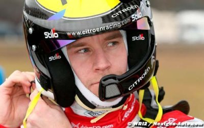 Østberg sur le podium provisoire du Rallye de Sardaigne