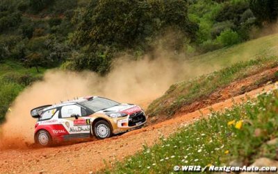 Mads Østberg holds third overall in Sardinia