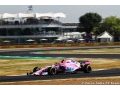 Ocon confirme qu'il prend l'ascendant sur Perez chez Force India