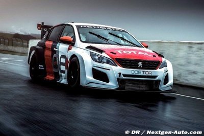 Aurélien Comte, DG Sport et deux Peugeot 308 en WTCR