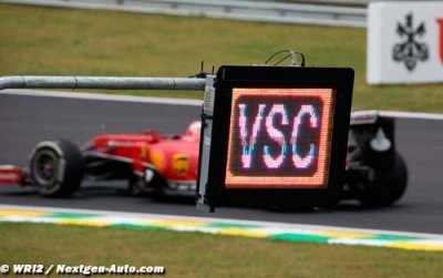 La safety car virtuelle inscrite au règlement 2015
