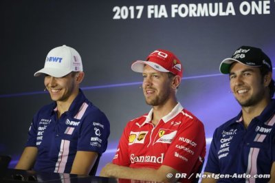 La rivalité chez Force India est naturelle pour Vettel
