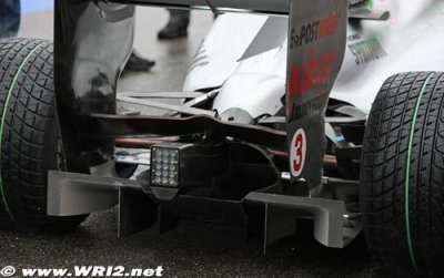 Mercedes GP remet la dernière version de son diffuseur
