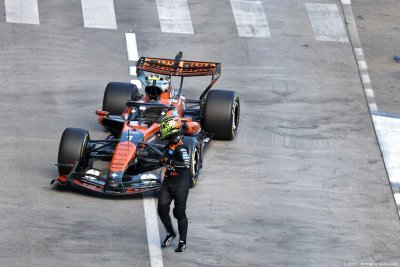 Coup dur pour McLaren&nbsp;: Norris immobilisé, la MCL40 en difficulté à Monaco