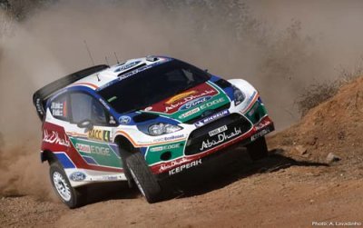 Latvala leads in Spanish dust until late spin proves costly