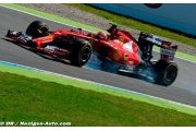 Raikkonen a perdu quelques morceaux de sa Ferrari