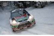 Hirvonen leads at the midday halt in Sweden