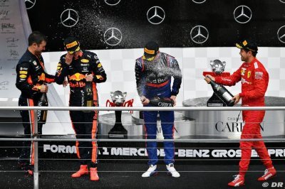 Un podium 100&nbsp;% filière Red Bull&nbsp;: les pilotes félicitent Marko pour sa perspicacité