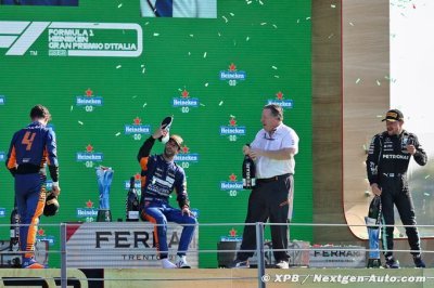 Le shoey de Ricciardo a dégoûté Norris, Bottas a encore réussi à l’éviter