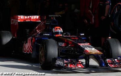 Kvyat a beaucoup roulé... pour la première fois