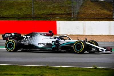 La Mercedes W11 a pris la piste à Silverstone