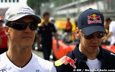 Schumacher félicite Vettel, plus jeune champion de l’histoire