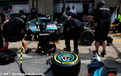 Mercedes, l’équipe la plus rapide dans les stands pour le moment