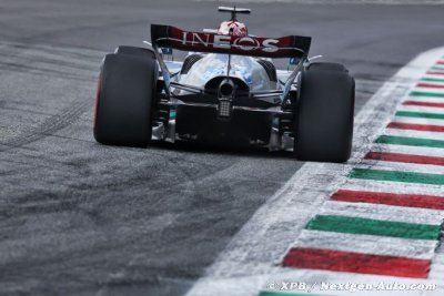 Mercedes F1 ne comprend pas son recul en Libres 2 à Monza
