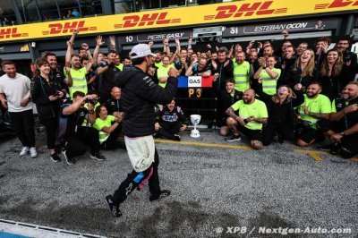 Famin est heureux ’du travail et de la mentalité’ d’Alpine F1