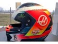 Romain Grosjean a présenté son nouveau casque