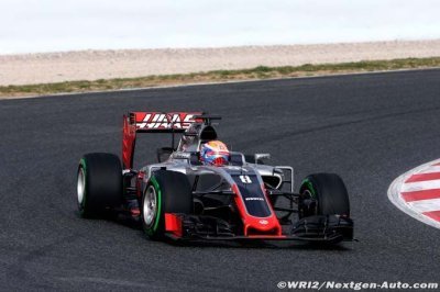 Haas&nbsp;: Interruption des essais pour Grosjean