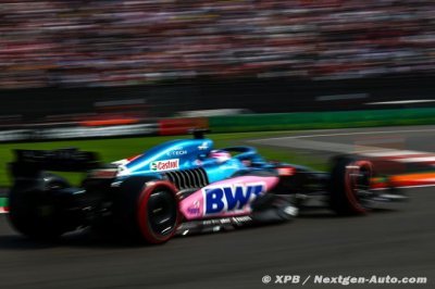 Double top 10 pour Alpine F1 en qualifications à Mexico