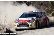 Ostberg, Meeke et Al Qassimi en DS3 WRC au Portugal