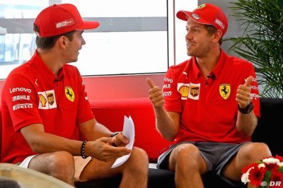 Leclerc estime pouvoir apprendre encore beaucoup de choses de Vettel