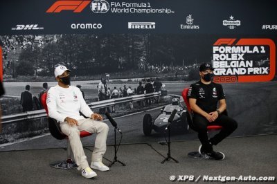 Favoris en Belgique, les pilotes Mercedes se méfient de Red Bull