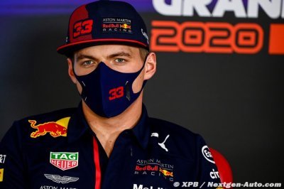 Verstappen ne s’attend pas à rattraper Mercedes F1 en 2021