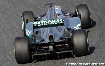La Mercedes W03 a dévoilé quelques secrets