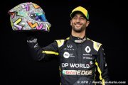 Ricciardo revient en détails sur le nouveau design de son casque en F1
