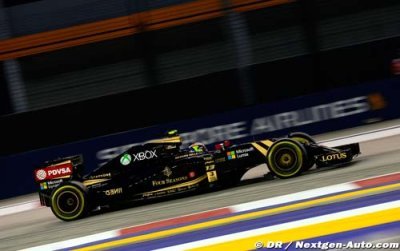 Les Lotus en retrait à Singapour ce vendredi