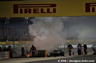 Wolff backs TV replays of horror Grosjean crash