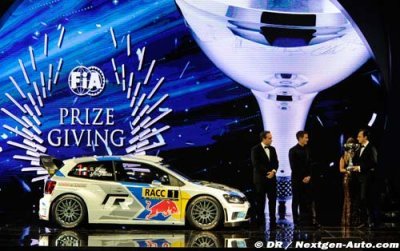 Ogier receives WRC trophy