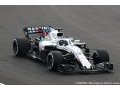 Williams FW41 takes to the track at Circuit de Barcelona-Catalunya