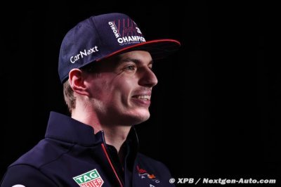 Verstappen : Je serai toujours contrarié si je suis 2e l’année prochaine