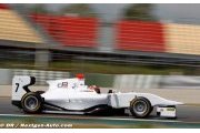 Kimi Raikkonen at the wheel of the GP3/13 car