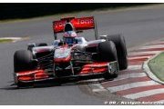 Button sets the early pace