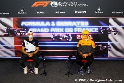 Norris et ‘cet idiot de Gasly’ dédramatisent l’incident du Castellet