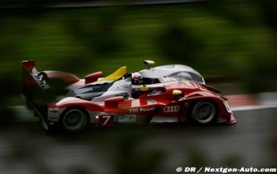 Les deux Audi en première ligne