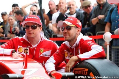Vettel&nbsp;: Ferrari a fait ’le bon choix’ en prolongeant Raikkonen