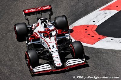 Chez Alfa, Räikkönen a manqué une belle aspiration, Giovinazzi n’a pas loupé le mur…