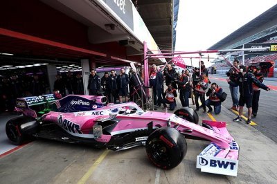 La Racing Point RP19 a pris la piste