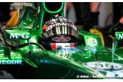 Will Stevens dans la Marussia vendredi matin