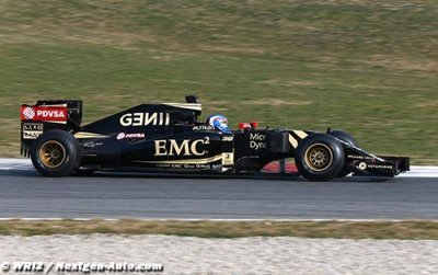 Palmer a découvert la Lotus E23 aujourd’hui à Barcelone