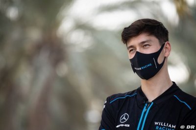 Aitken au volant de la Williams FW43B  pour les EL1 à Abu Dhabi