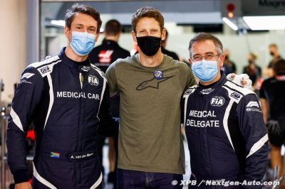 Grosjean revient dans le paddock de Bahreïn avant le GP de Sakhir