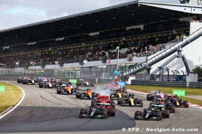 Hamilton gagne au Nürburgring, podium pour Ricciardo