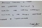 De Villota thanks fans in hand-written note