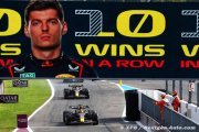 Horner : Dix victoires d'affilée pour Verstappen, c'est incroyable !