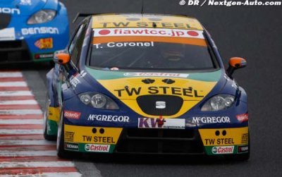 Coronel ahead in second practice