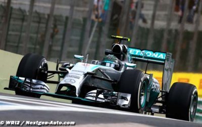 Brésil&nbsp;: Rosberg gagne son duel au sommet avec Hamilton