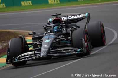 Mercedes F1&nbsp;: Russell ne ’s’attendait pas’ à être en première ligne